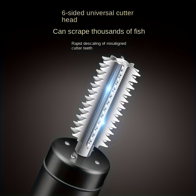 portable scale remover stainless steel usb rechargeable fish scale remover suitable for seafood kitchen essential modern kitchen tool durable kitchen utensil Product details 1