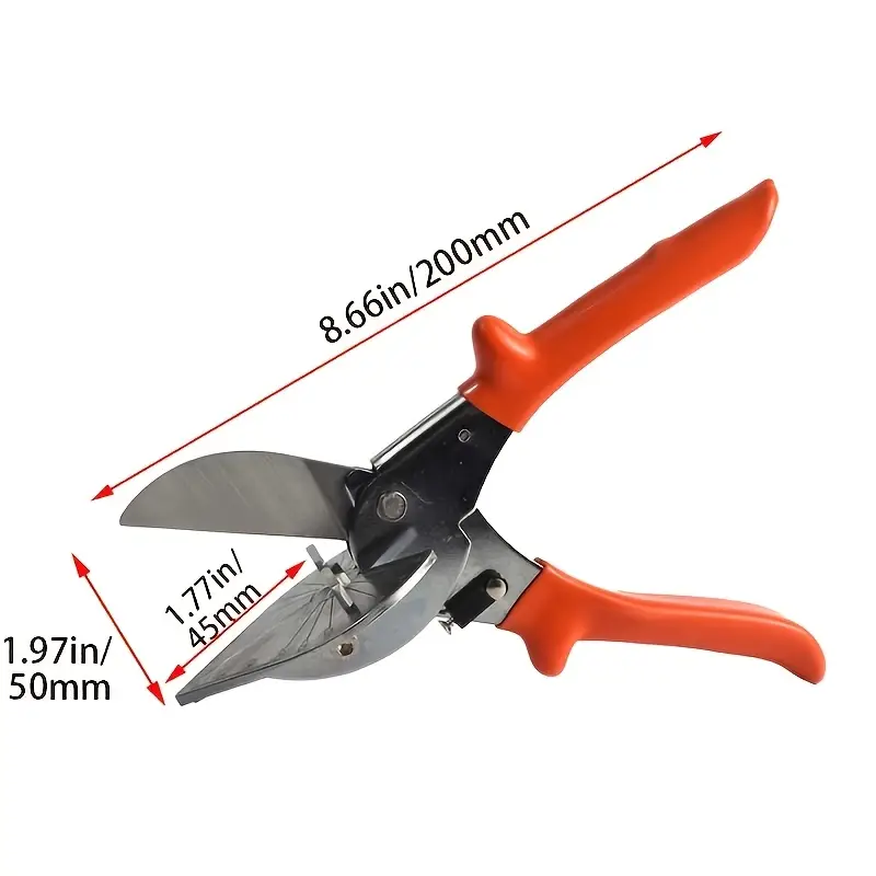 1 angle adjustable scissors 45 135 flexibility durable metal blade labor saving woodworking ideal for home renovation woodworking shears metal construction woodworking tools details 6