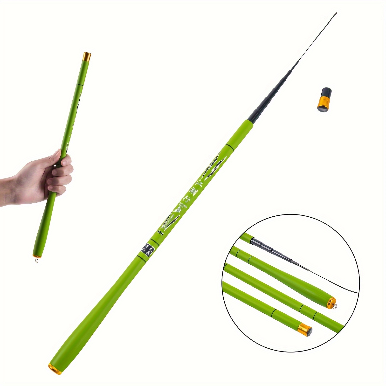 Sougayilang Super Light Durable Telescopic Fishing Rod, Black Fiberglass  Fishing Pole, Suitable For Freshwater - Temu United Kingdom