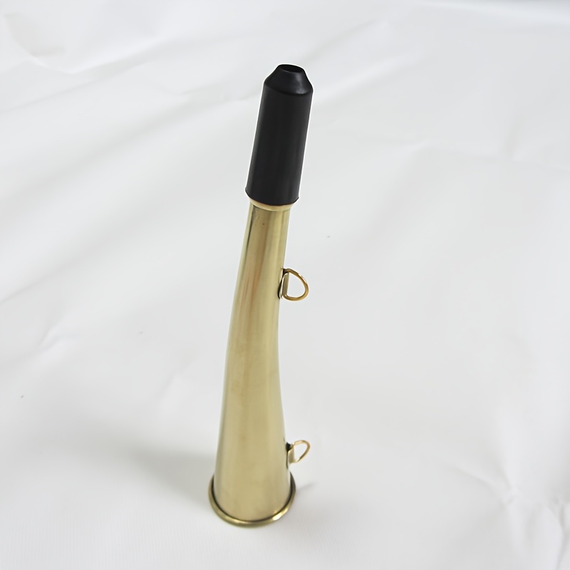 Image of 1pc Pure Copper Loud Boat - Manual Handheld Air Horn - Removable Mouthpiece Marine Additions Emergency Or Backup For Small Yachts Boat Accessory, Without Battery