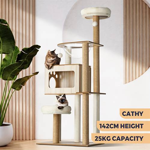 cat tree tower scratching post scratcher cats condo house bed furniture yee