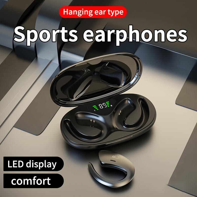 

Wireless Open Earphones Headworn Earbuds With Earhooks Bone Conduction Earphones Wireless Open Earbuds Suitable For Sports Bone Conduction Earphones