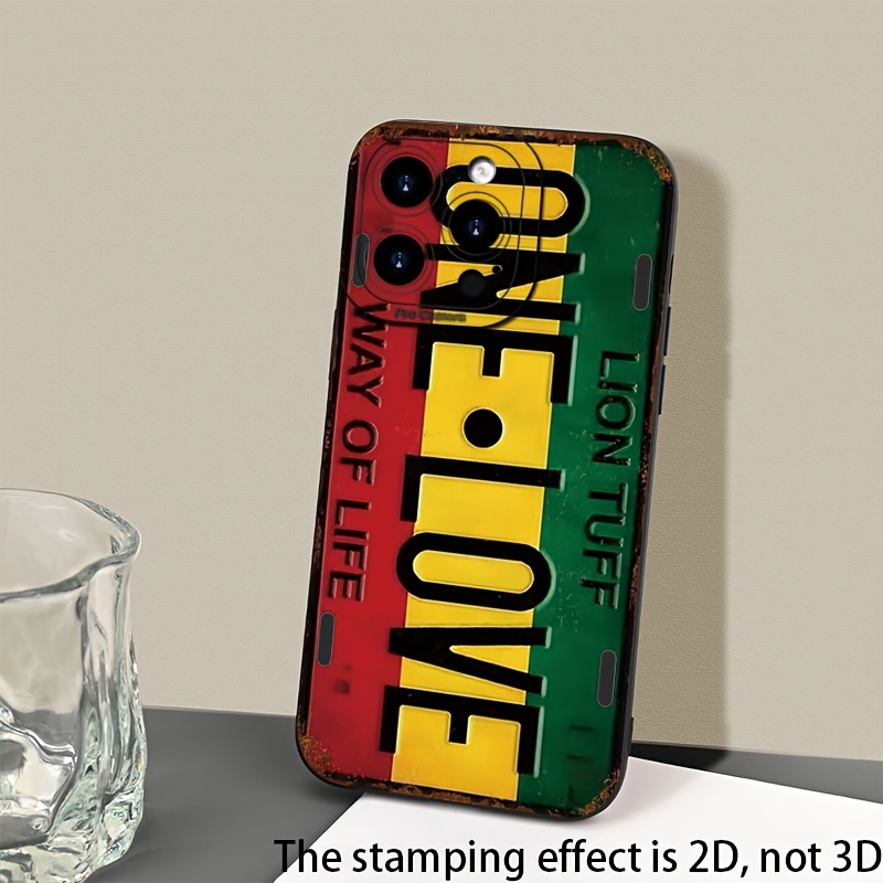 TEMU Phone Case - 2d Flat Mobile Phone Case: Colorful Text Pattern, Suitable For Iphone 16promax 16pro 16plus 16 15promax 15pro 15plus 15 14promax