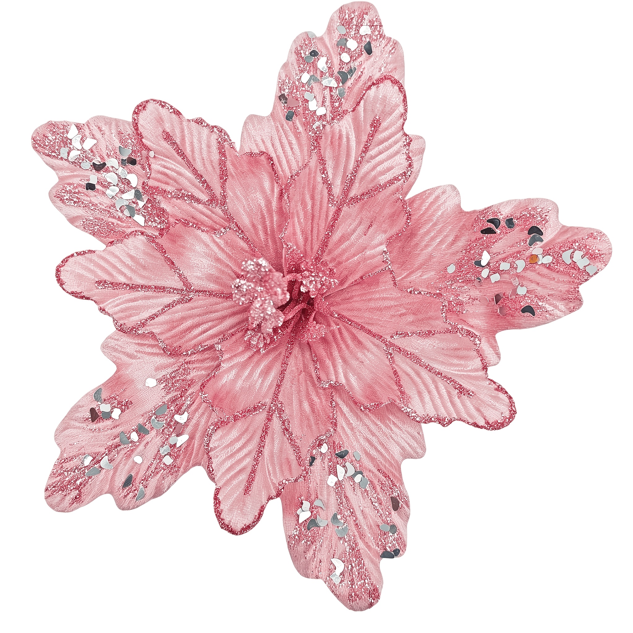 TEMU 28cm/11-inch Artificial Flower, Suitable For Christmas Tree Decorations, Vine-style Vase Fillers, And Other Holiday Decor To Enhance The Festive