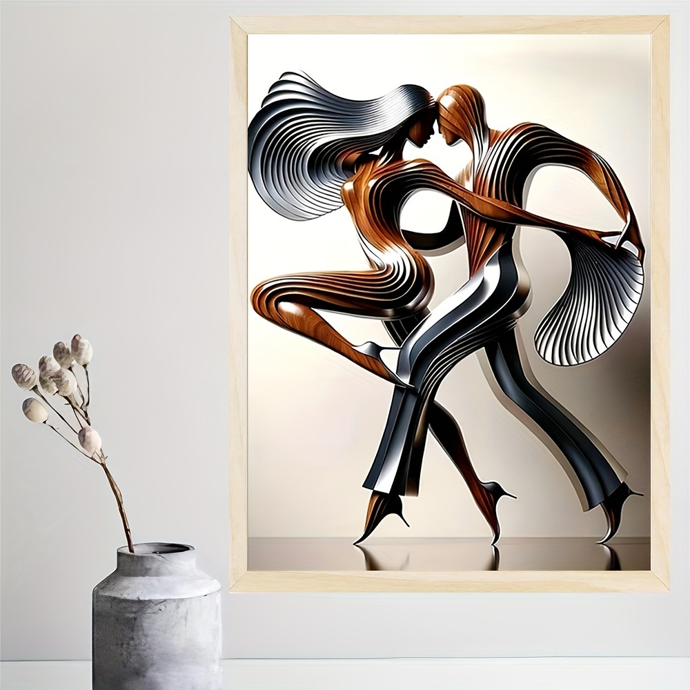 modern abstract     print   high heeled dancers oil painting poster contemporary wall art for living room bedroom   unique gift home decor 11 8 x 15 7 inches 2