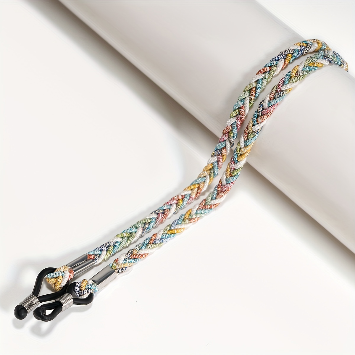 TEMU Nuevos estilos de moda para correas de gafas tejidas, gafas de lectura, cadenas para gafas, cordones para máscaras y cadenas para gafas