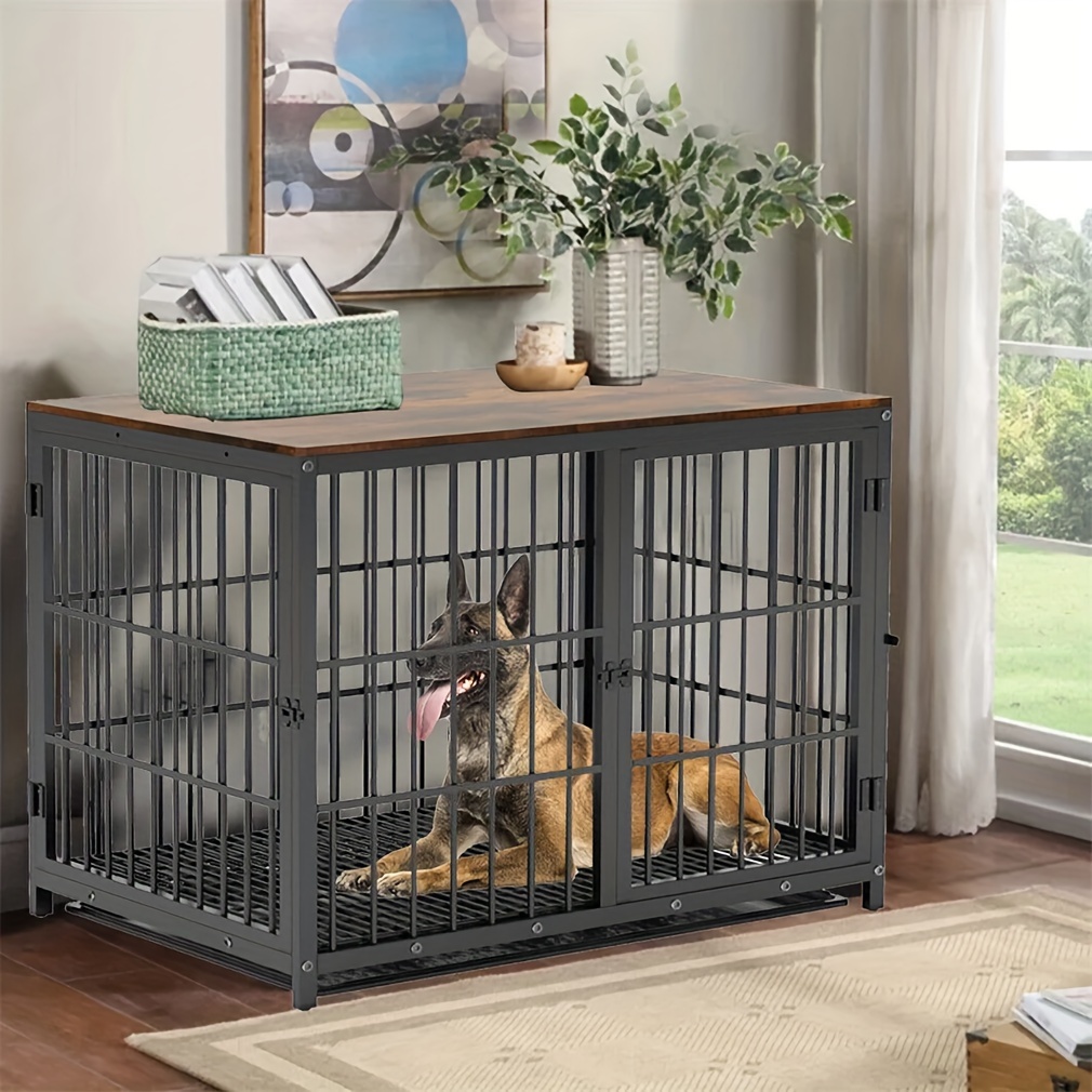 Heavy Duty Dog Crate Escape Proof Dog Cage Kennel Extra Temu Canada