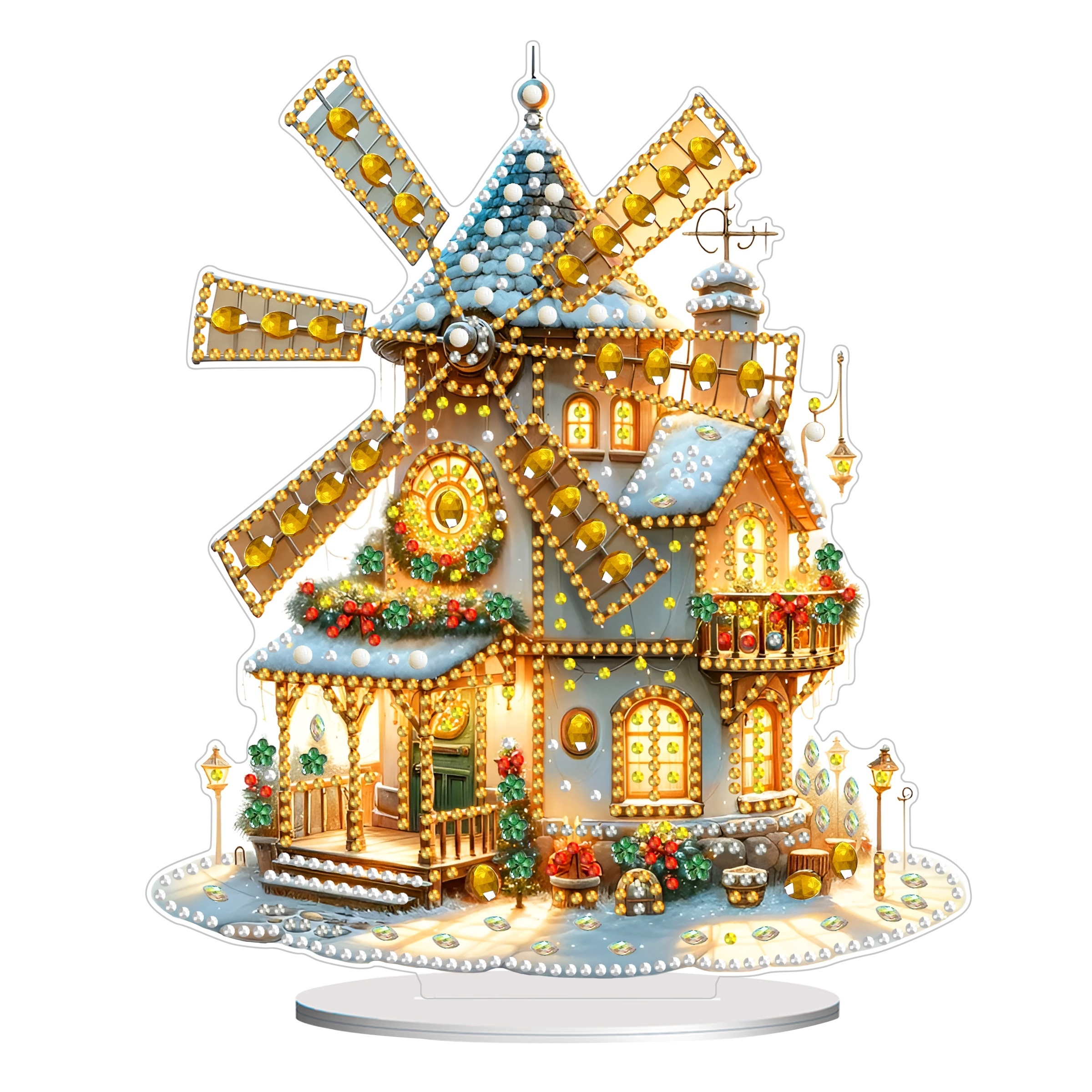 

Christmas 5d Diy Diamond Painting Kit Shaped Diamonds, Set For Decor, Unique - 1