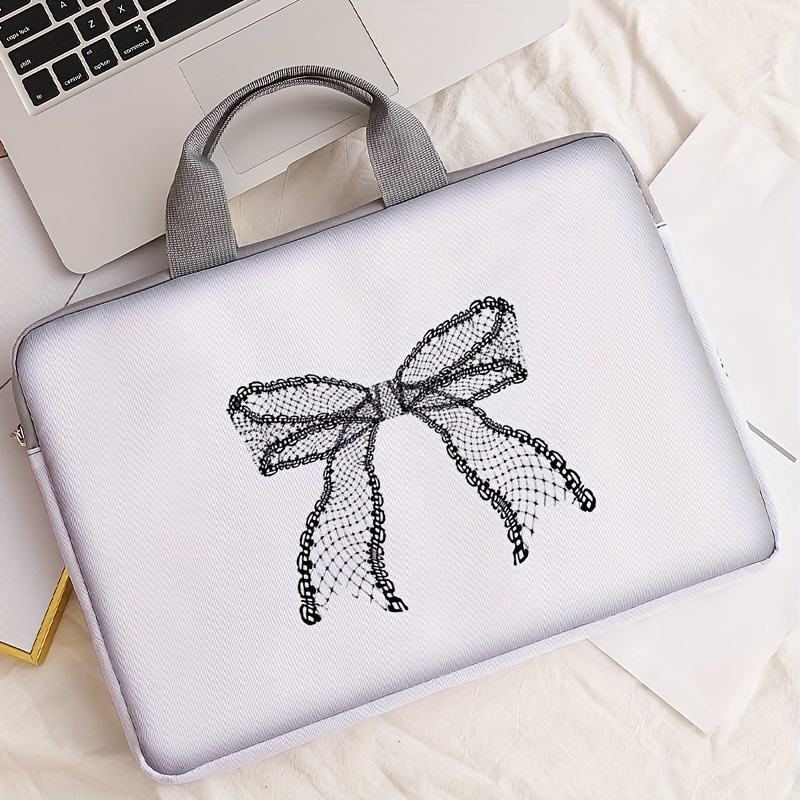 basic polyester laptop sleeve bow zippered Temu