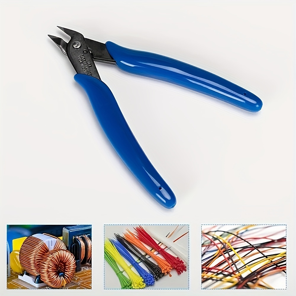 Set Da 10 Tronchesi Tagliafilo E Pinze A Taglio Rasente - Kit Elettricista Fai-da-Te