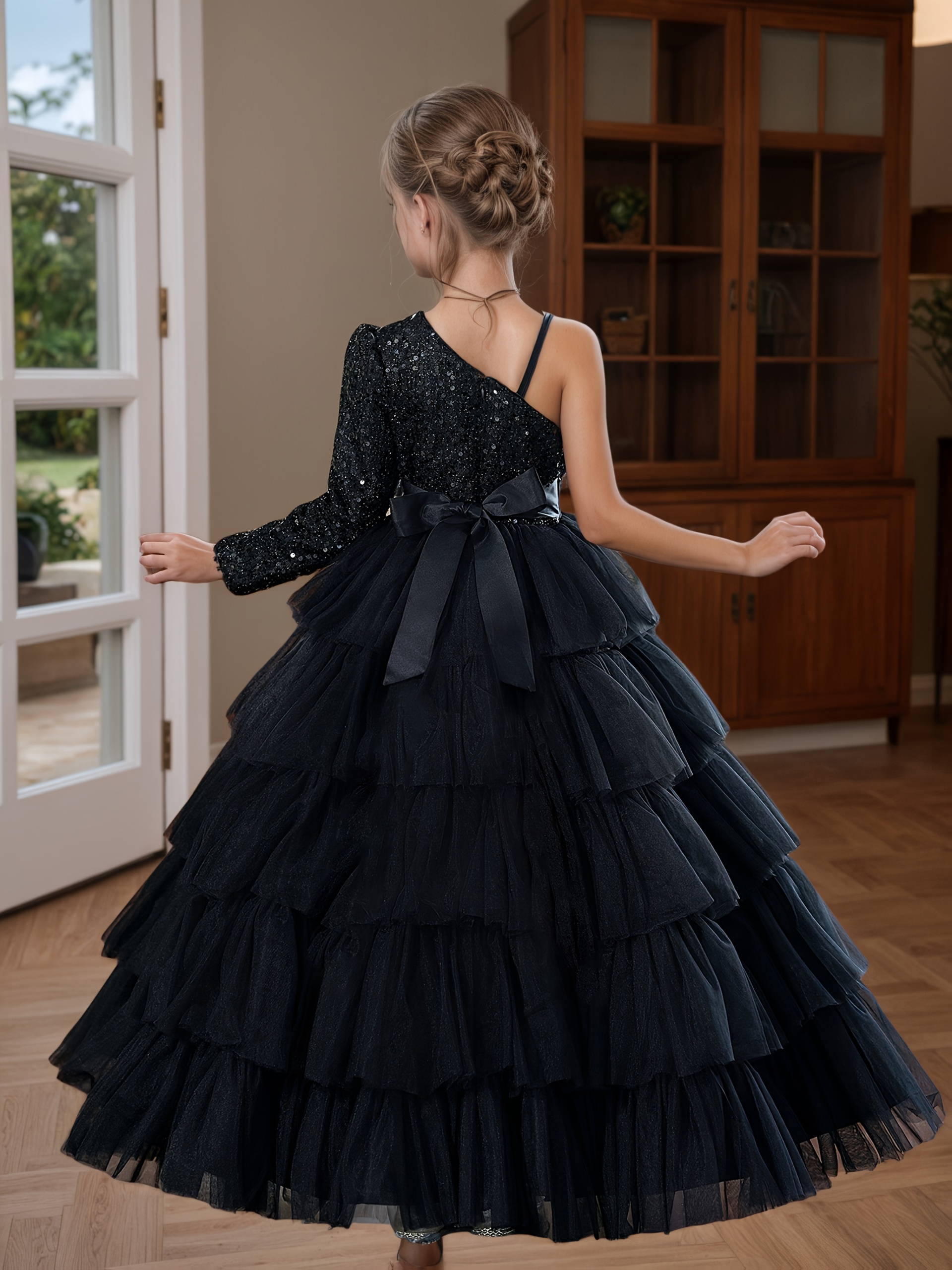 blue navy dress prom BABARONI Jersey Dark Dresses Trumpet/Mermaid Square Sequins Pleated With Slit Ruched Appliqued Beaded, Dark Navy / US0 evening party or any Black Vintage Mini Dress maternity dresses for baby shower Color:Dark Royal Blue