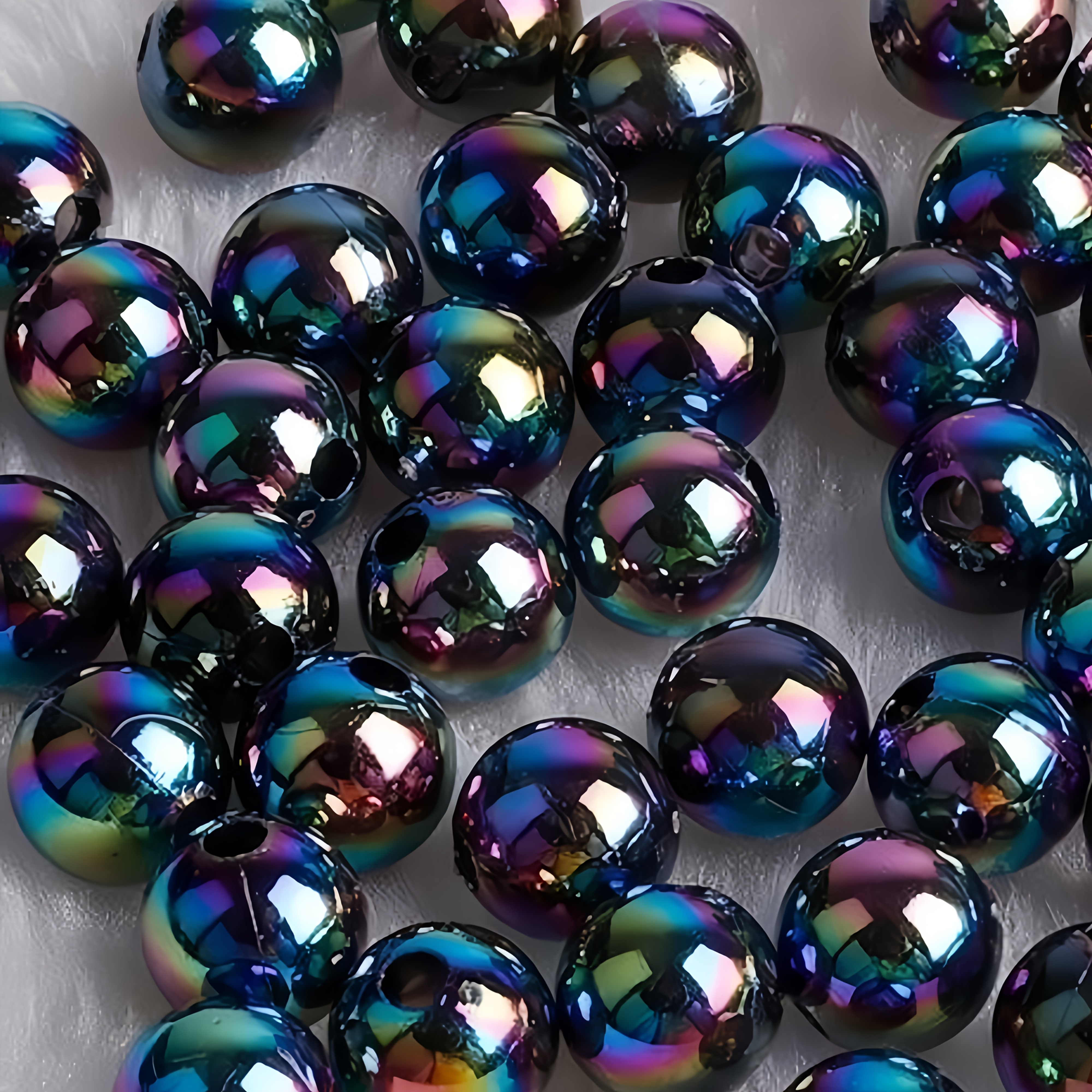 TEMU 8mm 200 Stück einfarbige, beschichtete Rundperlen, erhältlich in zufälligen und einzelnen Farben. Kann für Erweiterungen wie Armbänder und