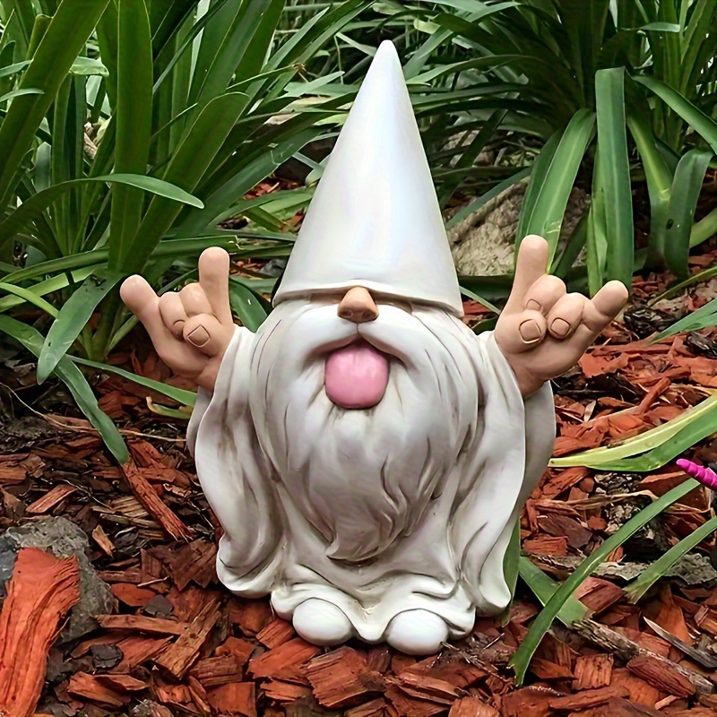 

Rocking Garden Statue - Outdoor Decor For Fairy Gardens, Resin