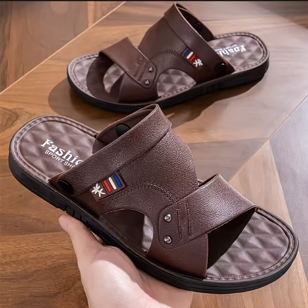 Premium Men' Sandals, Convertible 2-way Footwear For: retailer-supplied image