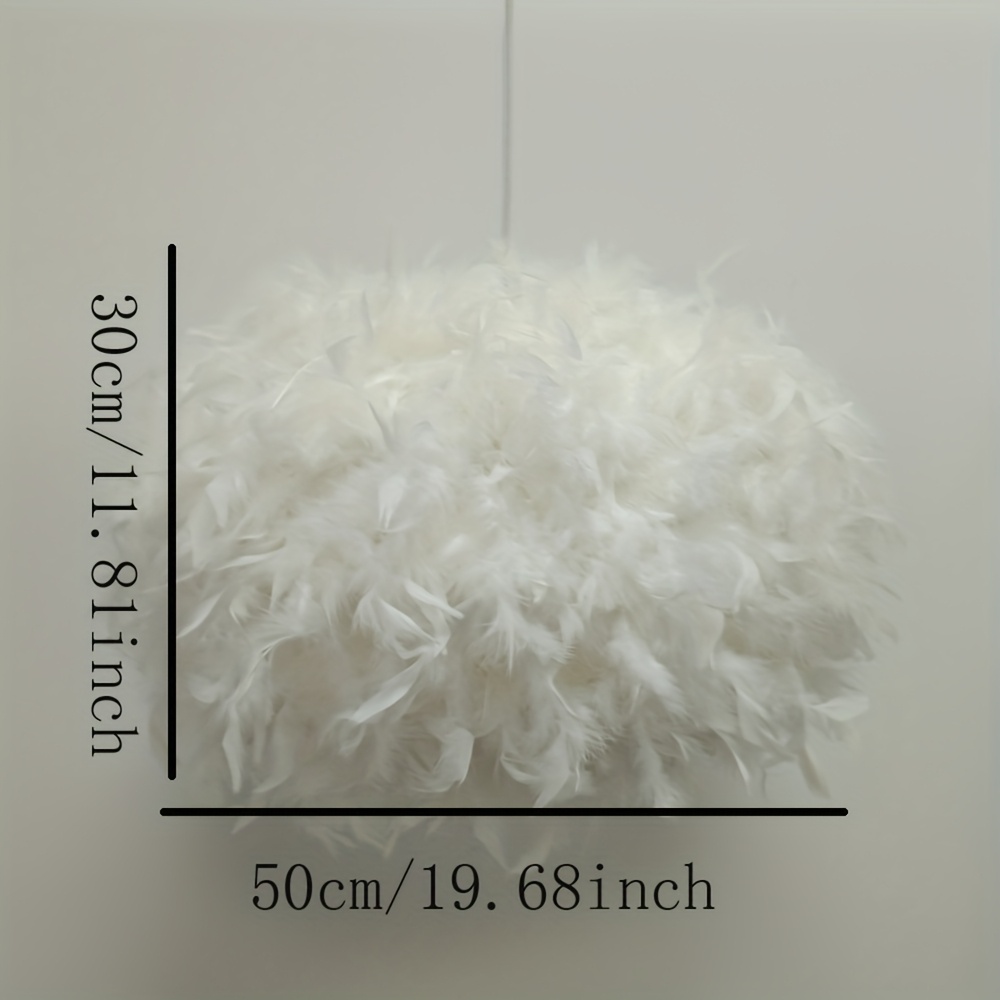 Image of New Style Large 50cm Flat Ball Shade, Lamp Shade Only, Warm And Romantic Lamp Shade