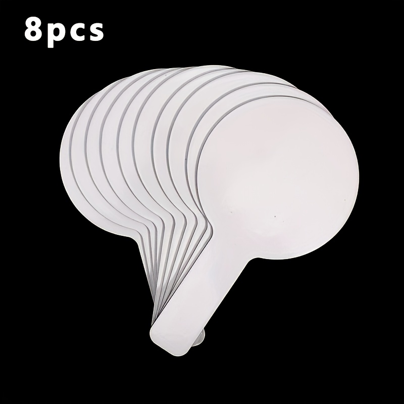 E-shop 6/8/10-teiliges Set abwischbare Antworttafeln für den Schreibtisch, doppelseitig wiederverwendbar, trocken abwischbar, handliches Schreibbrett