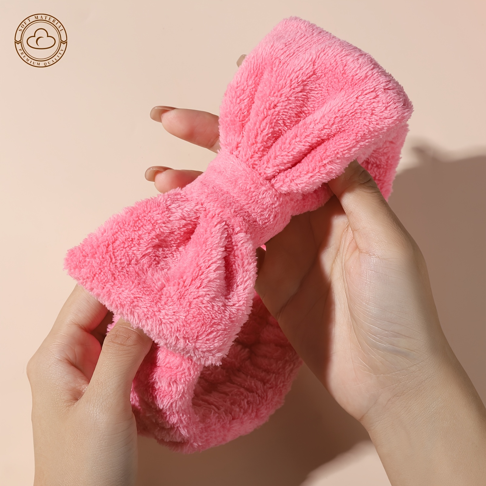 spa headband makeup headband bow headband washing face teen Temu