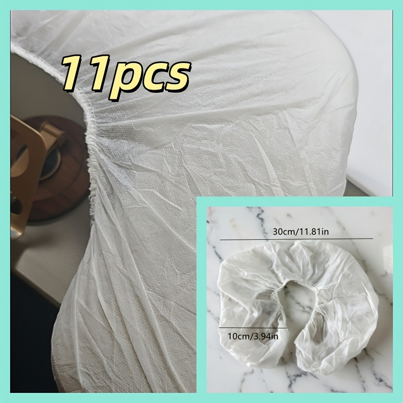 TEMU Ensemble de 11 housses de coussin de -mains jetables pour nail art, housses de coussin de -mains longues de U, housses de coussin hygiéniques