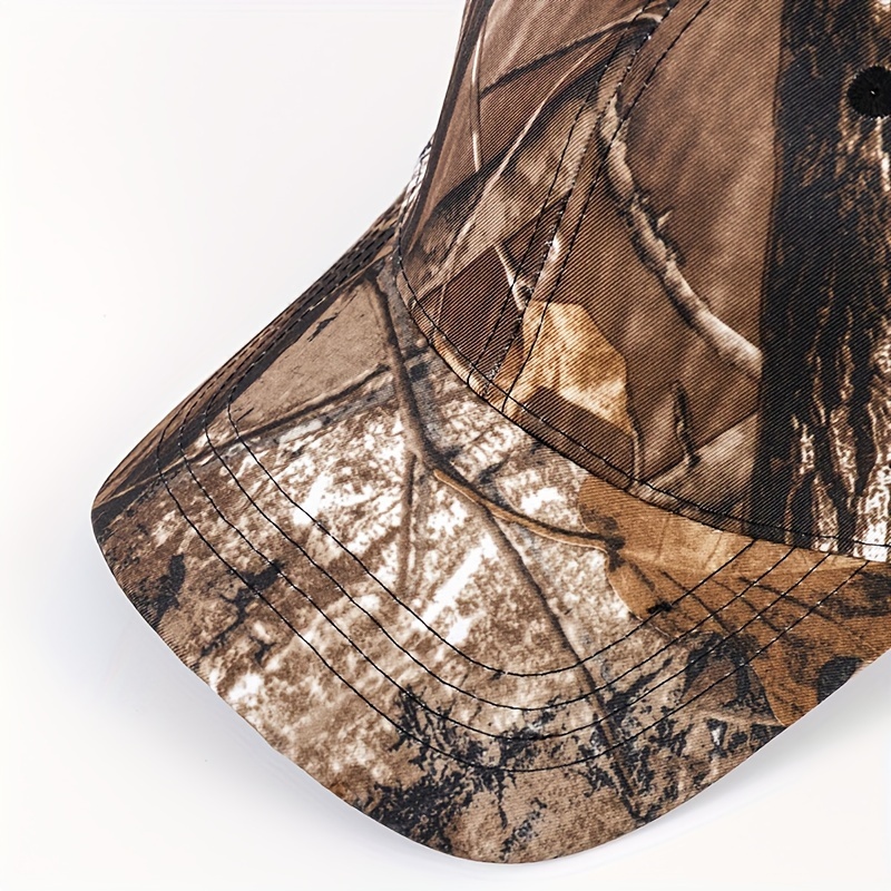 Breathable Camouflage Leaves Sun Cap For Hunting, Fishing, And