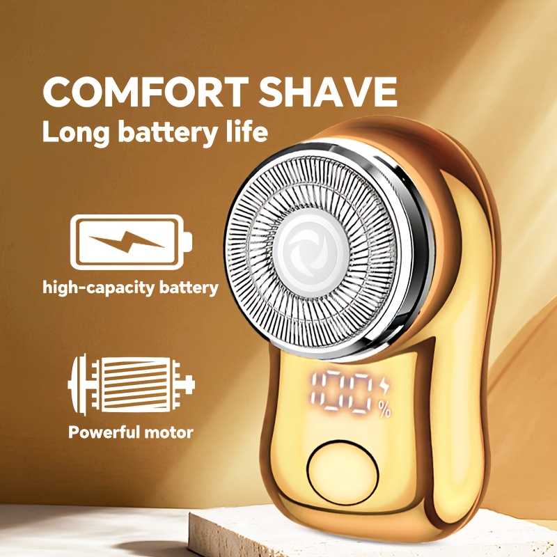 Men's Electric Shaver with USB Charging and Digital Display