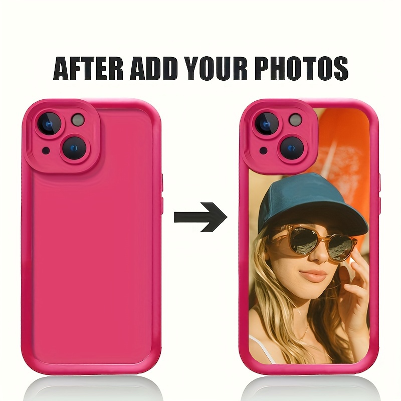 

Silicone Protective Diy Phone Case Suitable For Iphone Xs Xr X 7 8 11 12 13 14 15 Promax, Couple Gift, Photo Phone Case, Custom Phone Cases