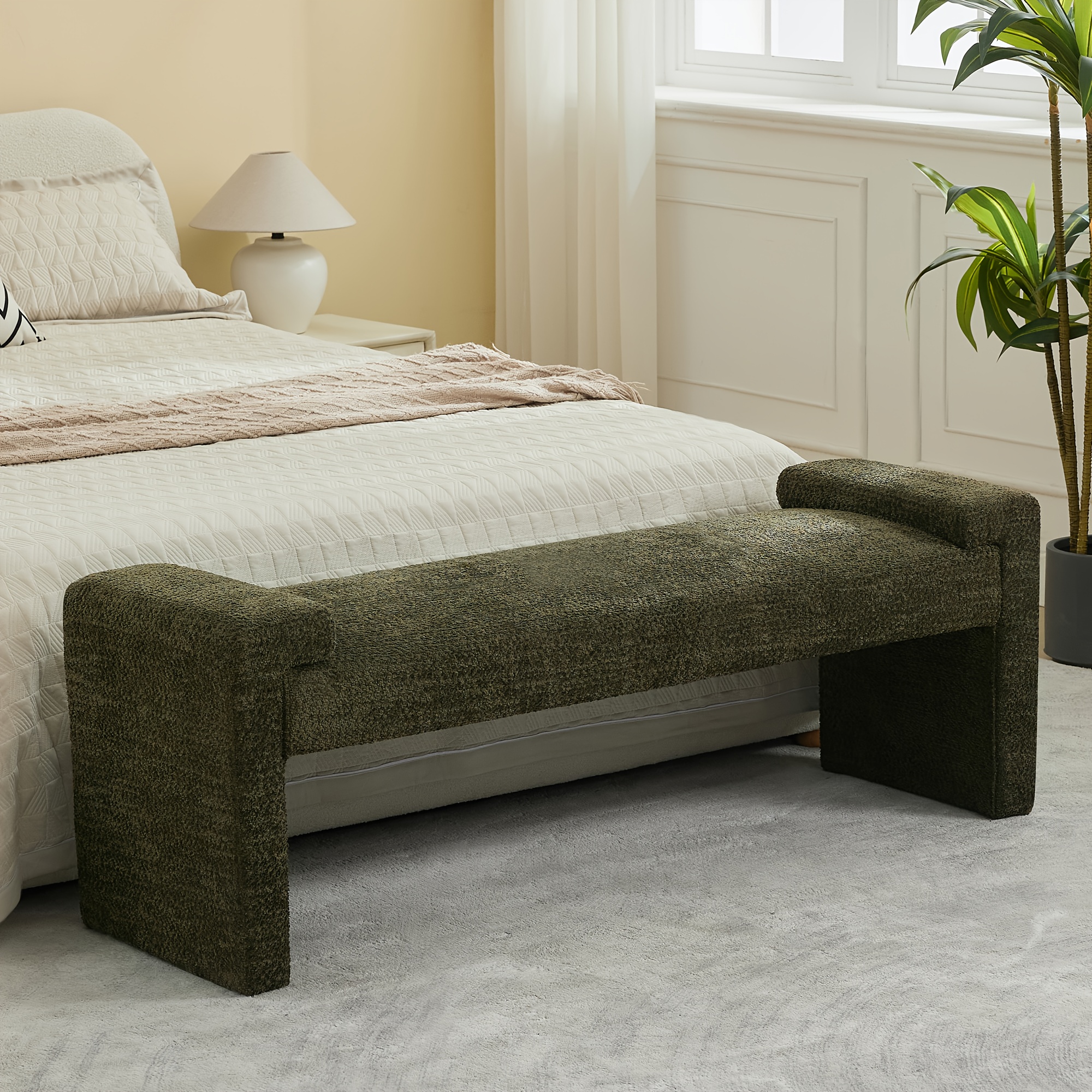 Modern Upholstered End of Bed Bench