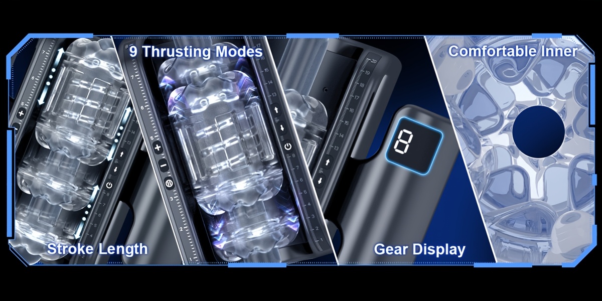 High Speed Thrusting-PRO Automatic Telescopic Male Masturbator Machine - Vagina Masturbation Cup Sex Toy for Men