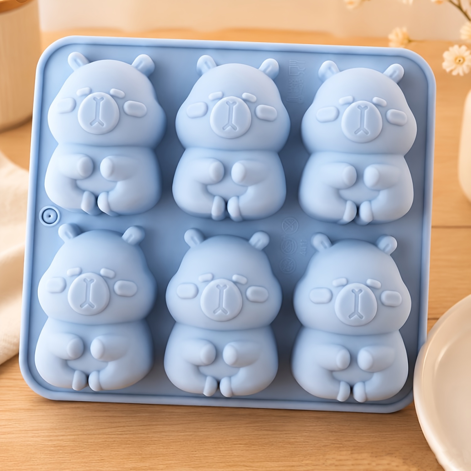 Image of 1 Capybara Silicone Cake Mold, Chocolate Candy Mold, Used To Make Capybara Candies, Cakes, Castle Cake Decorations, Cute Capybara Fruit Ices, Candles, , Chocolate, , Etc