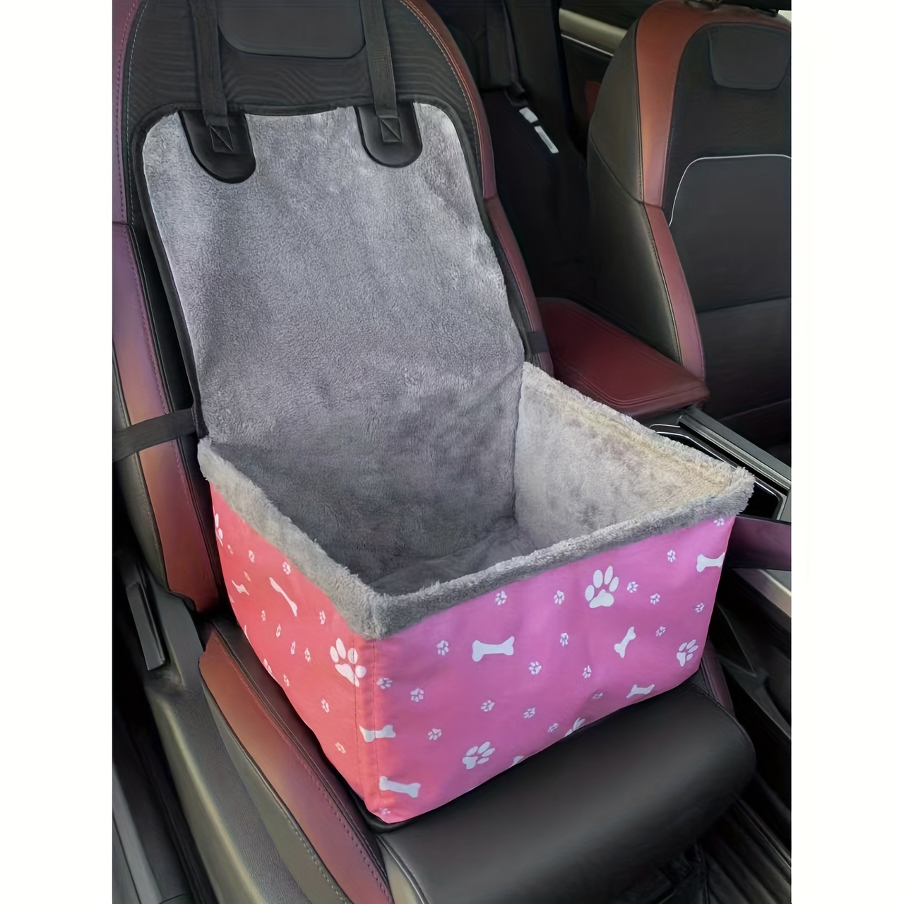 TEMU Pet Car Seat Cover Dog Safety Velvet Autumn And Winter Essential Car Dog Kennel