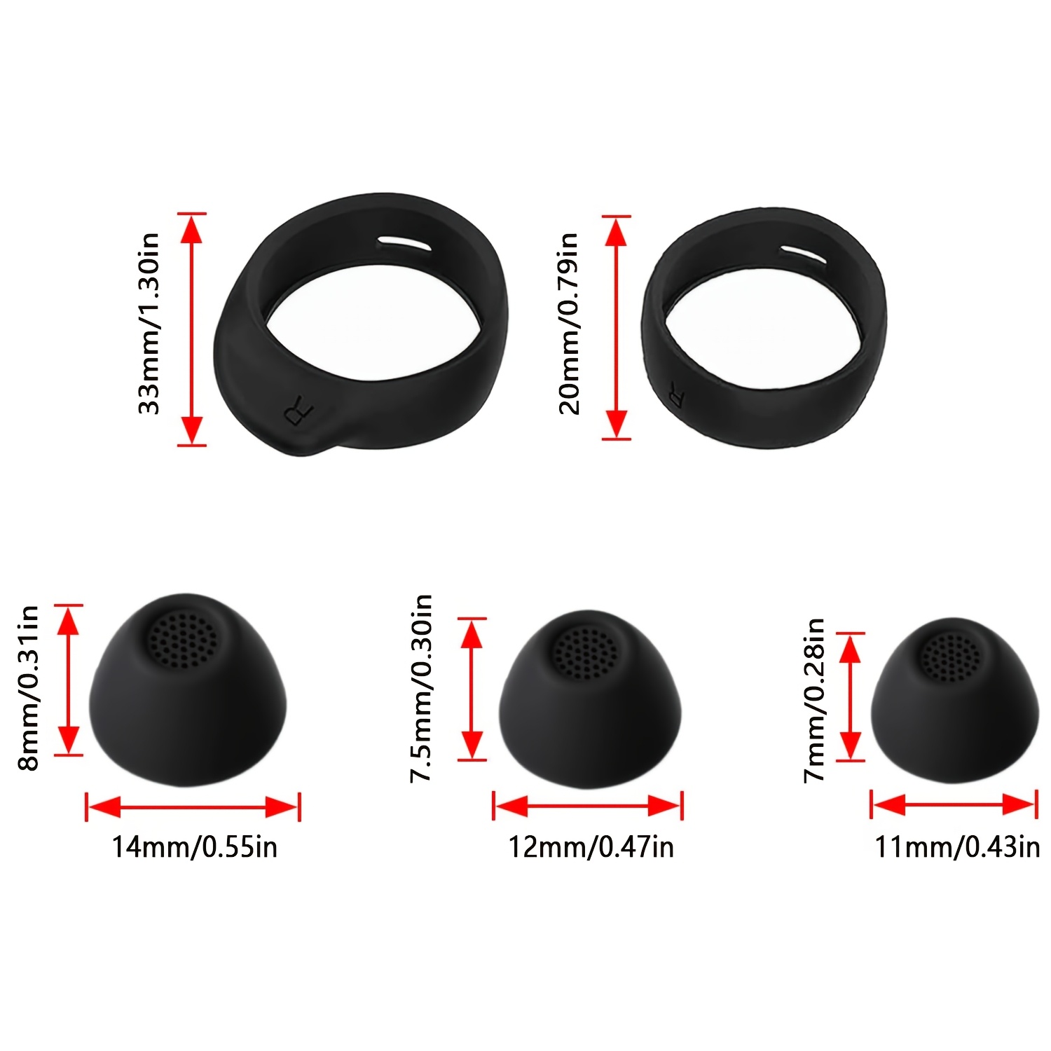 Earbud Tips Wing Tips For Galaxy Buds Pro Buds Fe Set Silicone
