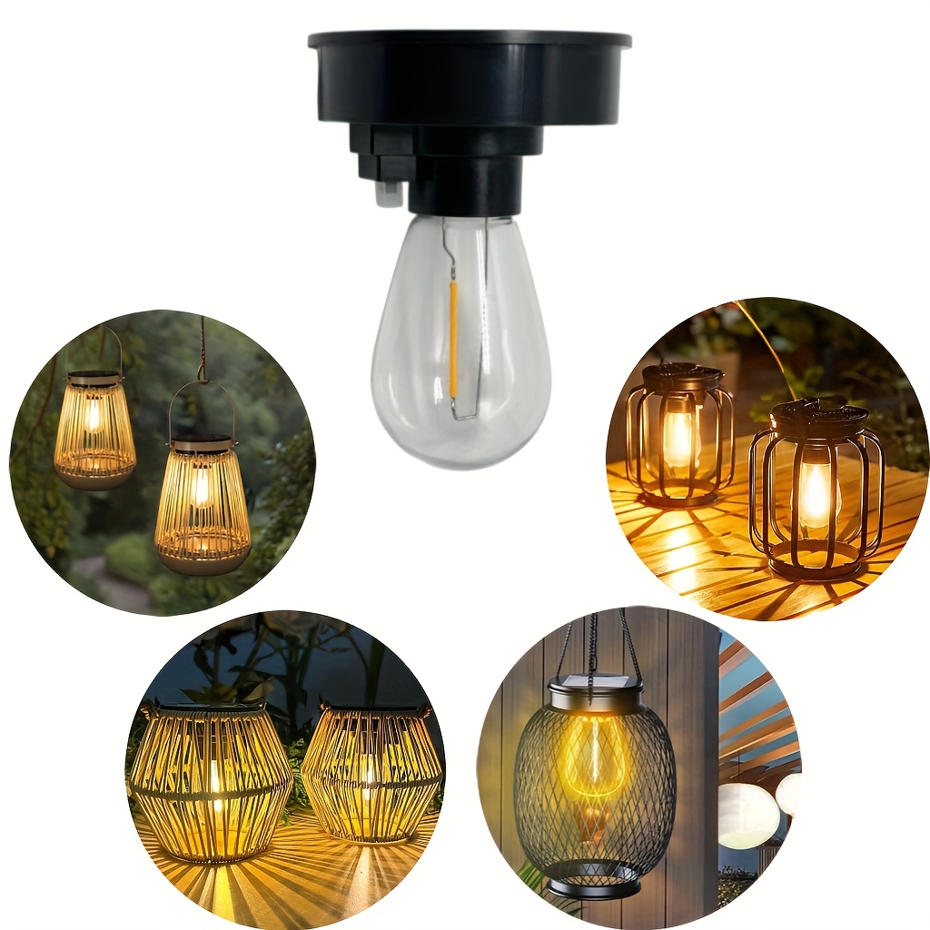 2 4 6 8pcs pack original outdoor solar for lantern bulb replacement   bulb replacement head solar light accessory solar light part for lanterns outdoor solar replacement ip65