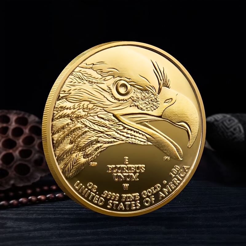 памятная монета орла, военная монета из железа, везучая медаль, универсальная декоративная монета для дня благодарения, рождества, хэллоуина, нового года, для украшения комнаты и коллекционных подарков подробные сведения 2