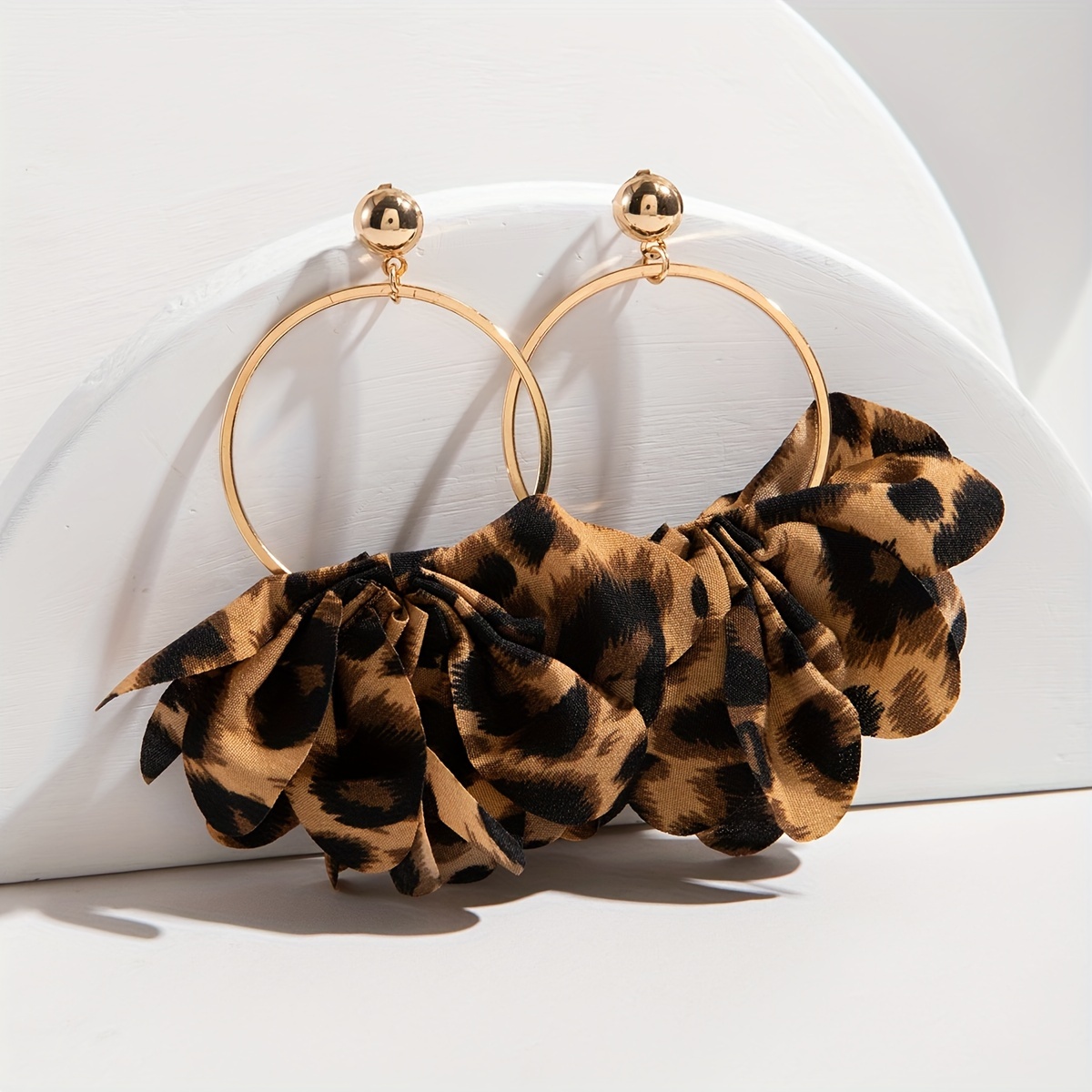 Leopard Print Dangle Earrings for Parties & All Seasons
