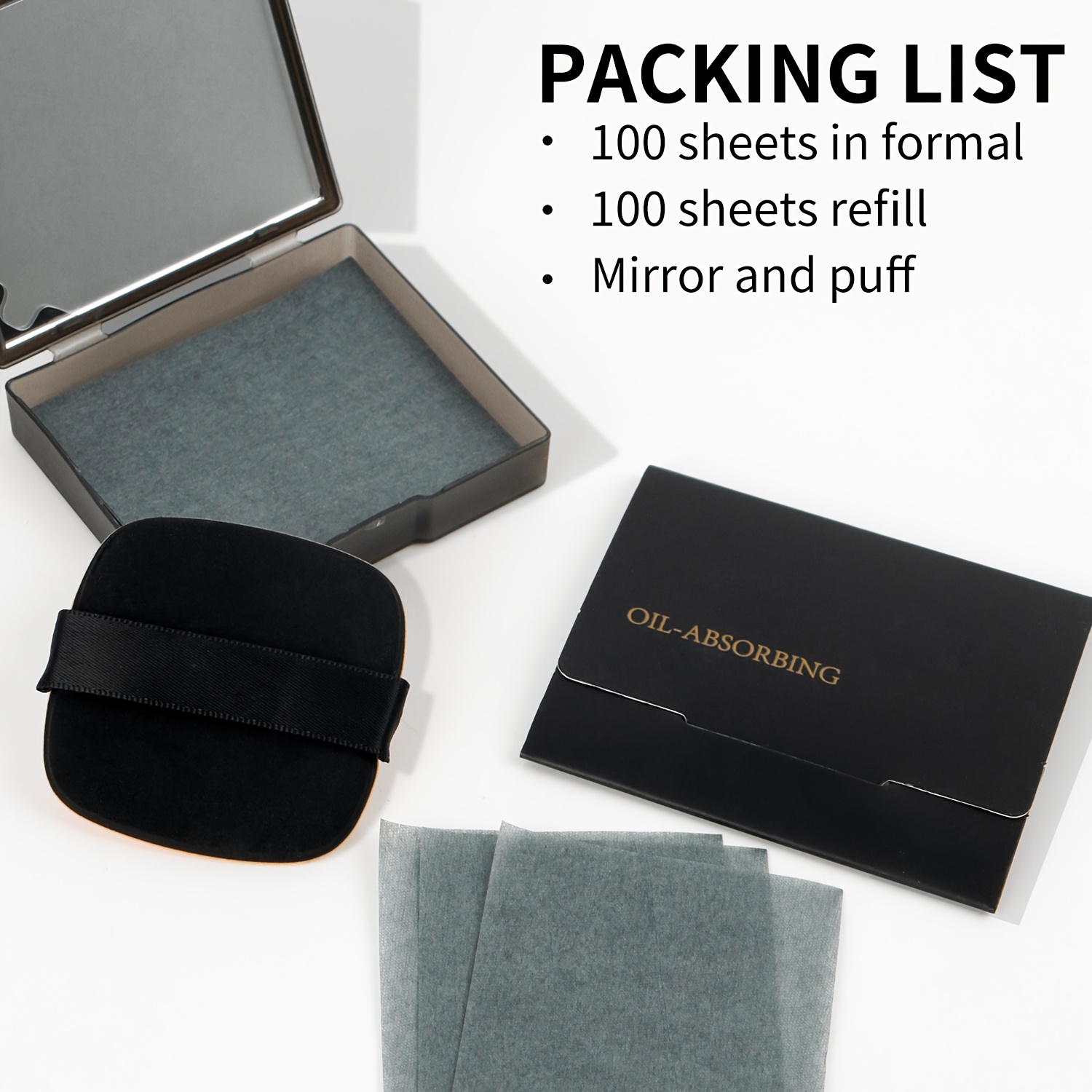 TEMU 200 piezas de papel secante de aceite y borriña espejo , refrescante y mate, control de aceite , y rápido, mascarilla de papel suavizante