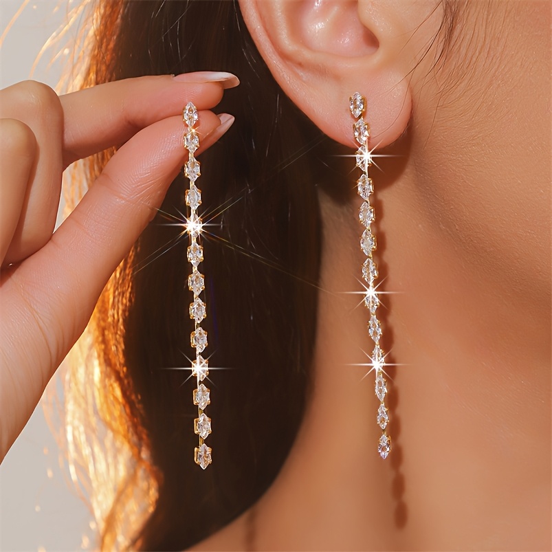 Simple Fashionable Super Sparkly Long Tassel