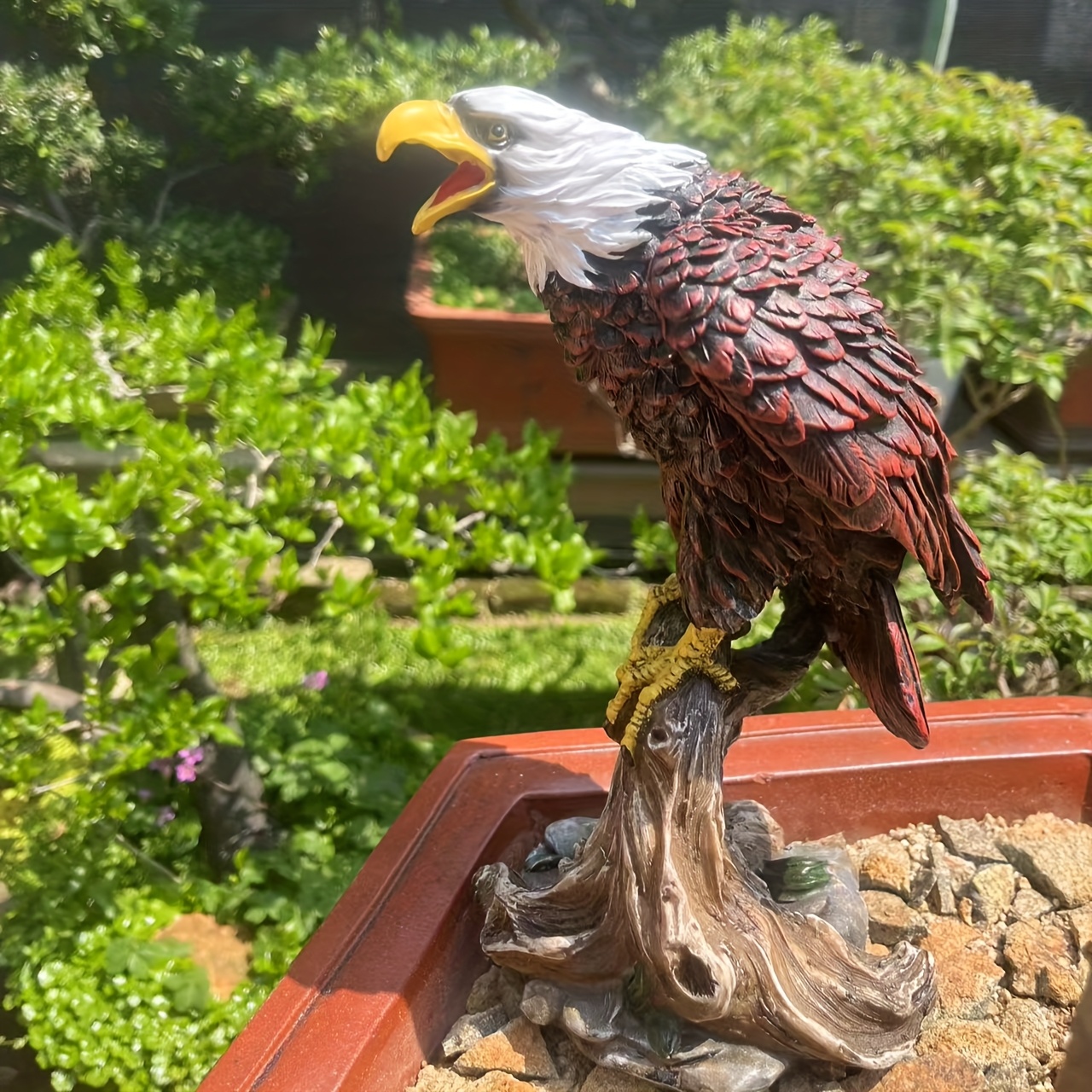 Majestic Eagle Statue Detail