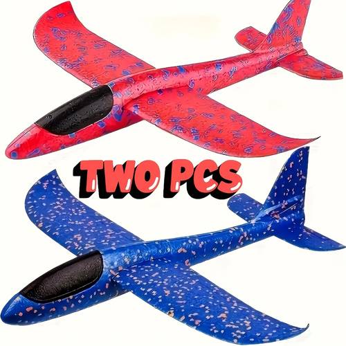 2 pack 1 pack giant planes boomerang throw catch toys for backyard outdoor flying toy for kids blue red fun easter christmas halloween birthday gifts