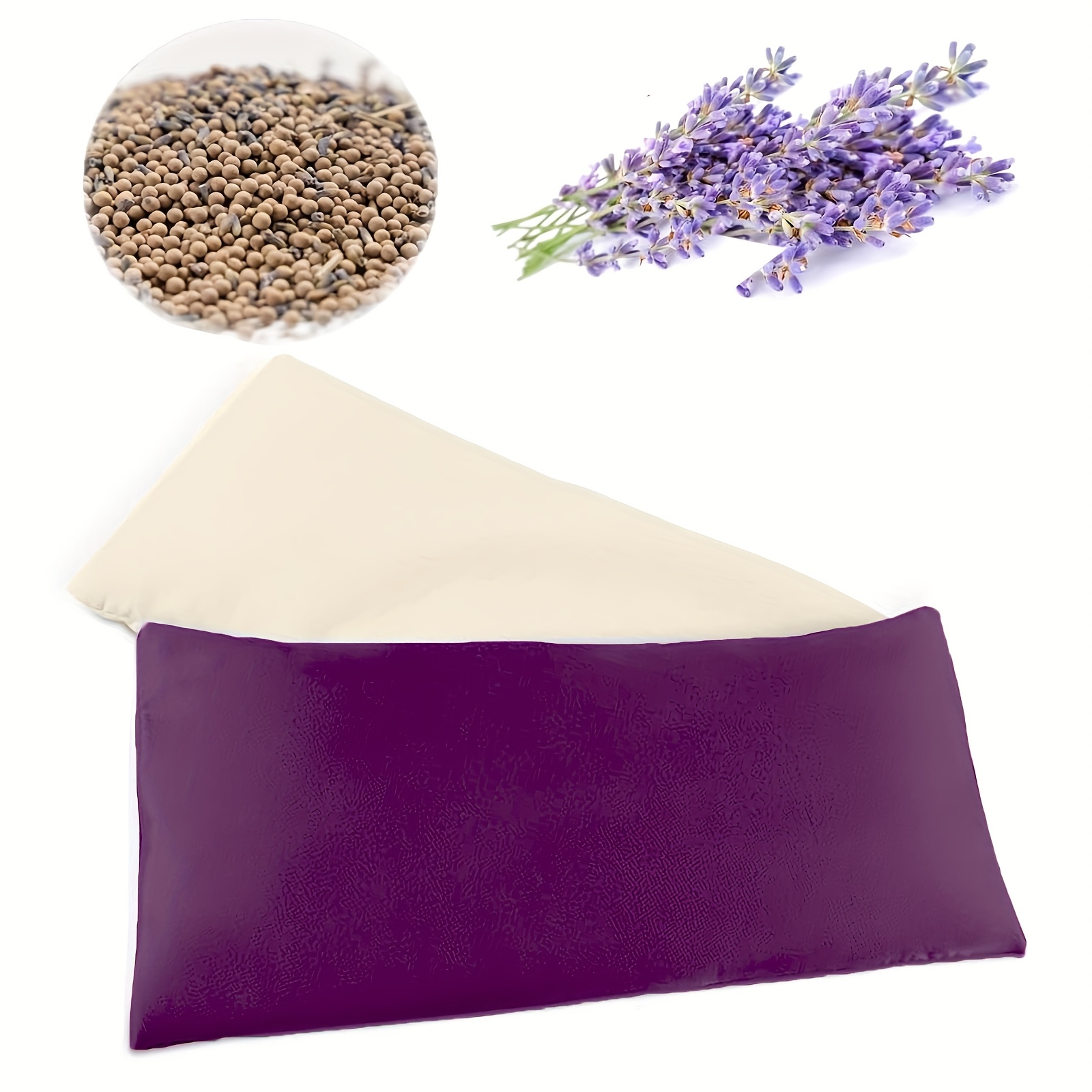 E-shop Lavendel Augenkissen für Yoga, , Schlaf, Mikrowellen geeignet, gewichtete Augenmaske zum Erwärmen für Meditation, feuchte Wärme, heiße & kalte