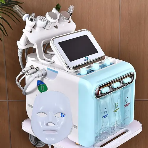 7 in 1 oxygenation luminescent skincare water skin facial equipment gift for family