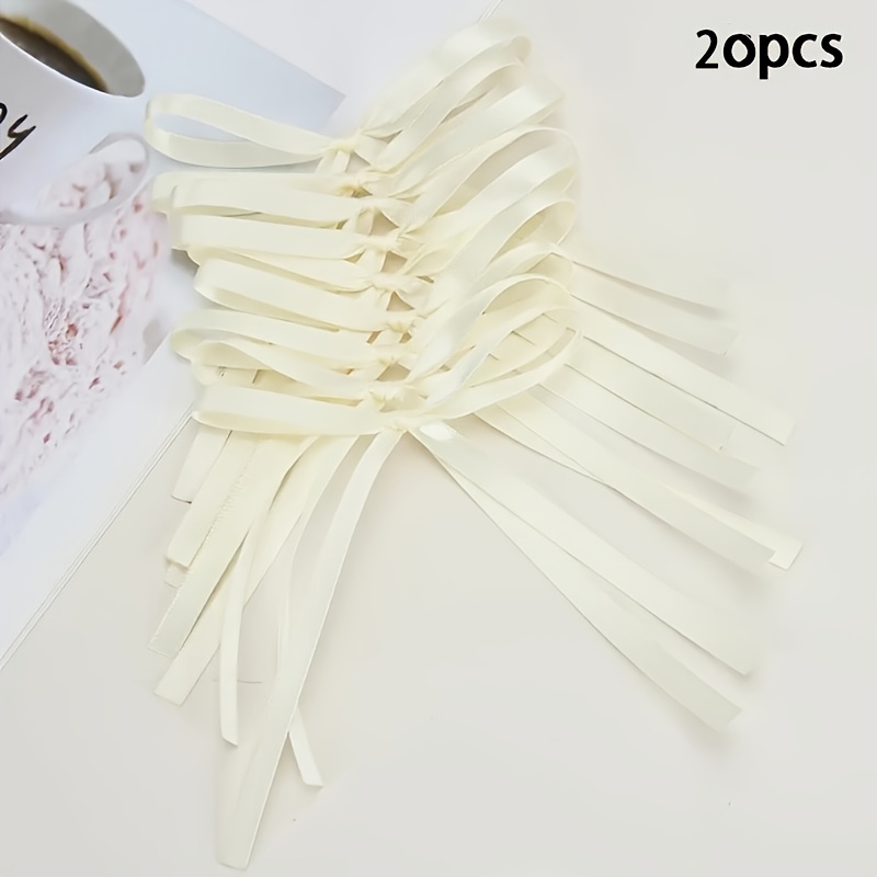 TEMU 20 nœuds de ruban faits main, couleurs multiples en option, très appropriés pour de cadeaux, l'artisanat, les décorations de mariage et les