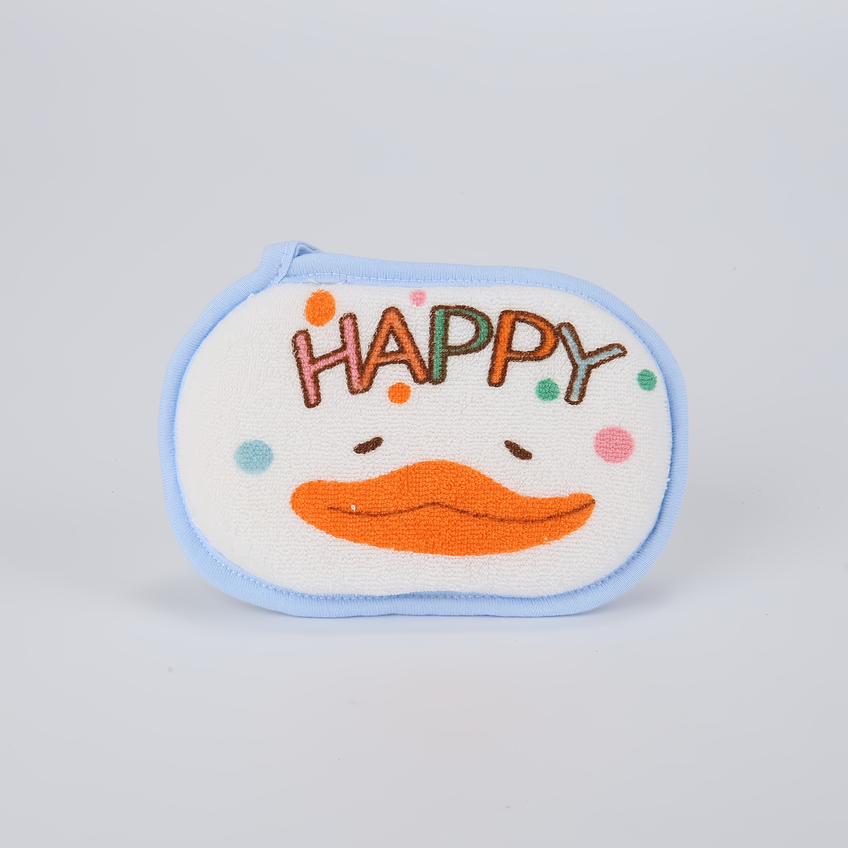 Image of Baby Bath Sponge, Children's Bath Sponge, Kids' Exfoliating Washcloth, Bath Ball, Bath Scrubber, Cartoon Newborn Sponge Towel