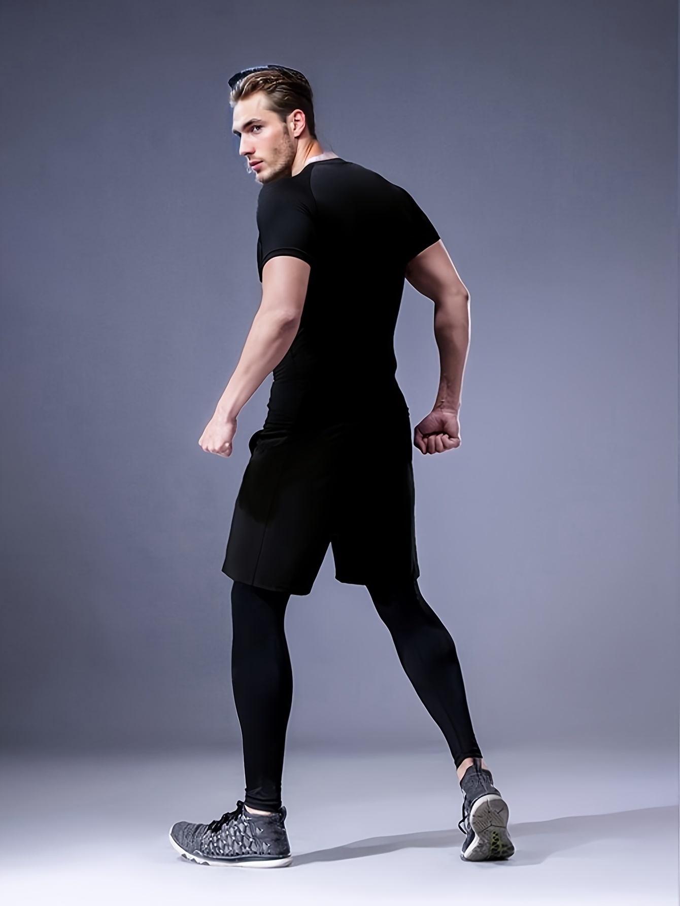 Conjunto Deportivo Ropa Deportiva Fitness Hombre Conjuntos