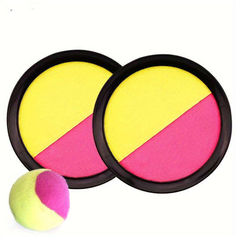 com-four® Set da Gioco di Cattura da 6 Pezzi - Giochi da Spiaggia con Dischi di Cattura e Palline da Lancio - Gioco con Palla appiccicosa [la Selezione Varia] (6 Pezzi