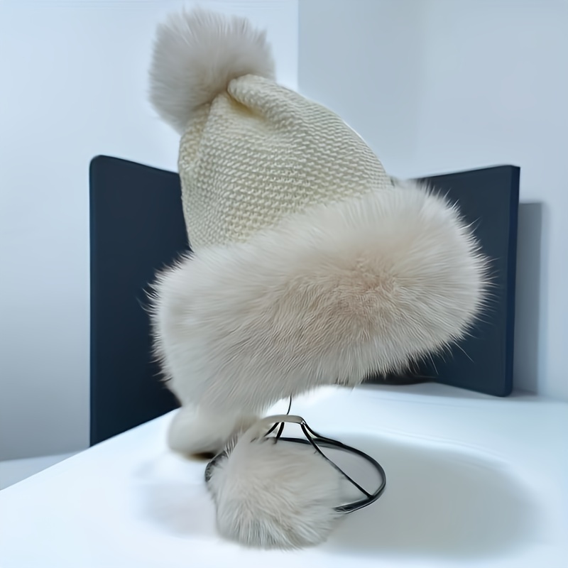 1 stuks HONGLUAN Pluche Fleece Kerstmuts met Fluffy & Rode Pom-Pom - Zacht Warme Winter voor Vrouwen/Mannen, Feestelijk Vakantie Cadeau voor Halloween, Pasen, Verjaardag, Bruiloft, Thanksgiving voor Kerstmis, Nieuwjaar, Valentijnsdag, Feest Evenementen