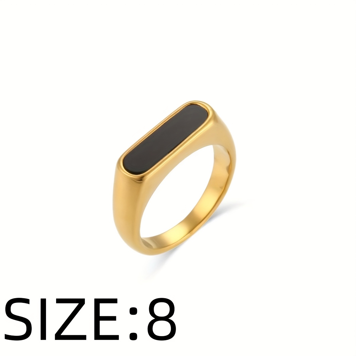 TEMU 1pc, European And - Copper Painting Oil Craft - Rust-proof - Exquisite And Minimalist Unisex Fashionable Ring. Suitable For Holiday Parties,