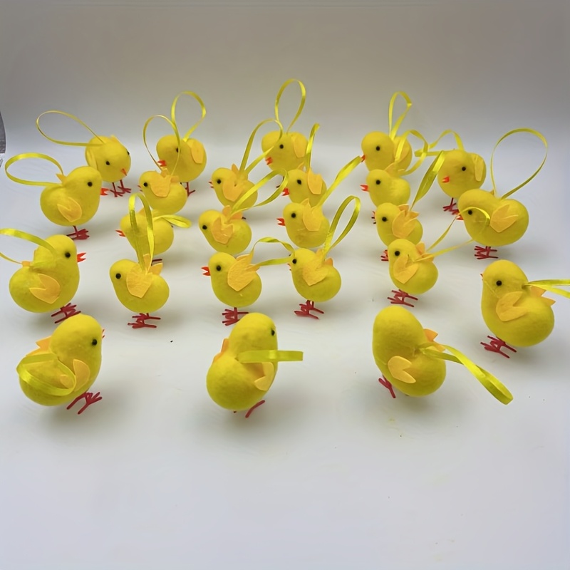 24pcs Easter Decoration Set, Easter Chick Set, Chick Decorations, Easter Gift Bag, Party Decoration Gift Bag