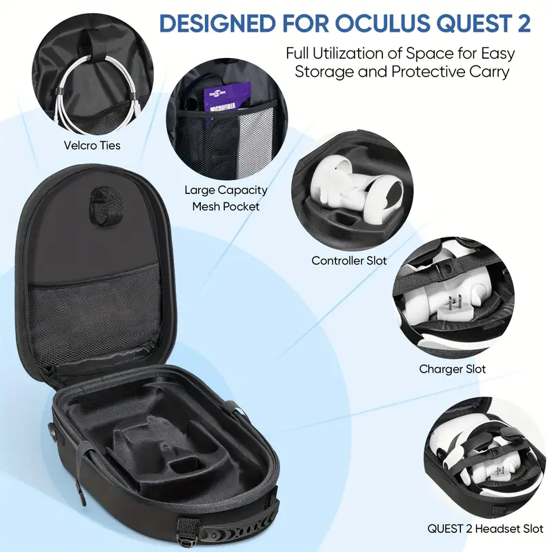Étui de transport rigide pour manette de casque de jeu Meta Quest 3 Sac Étui de transport rigide pour manette de casque de jeu Meta Quest 3 Sac