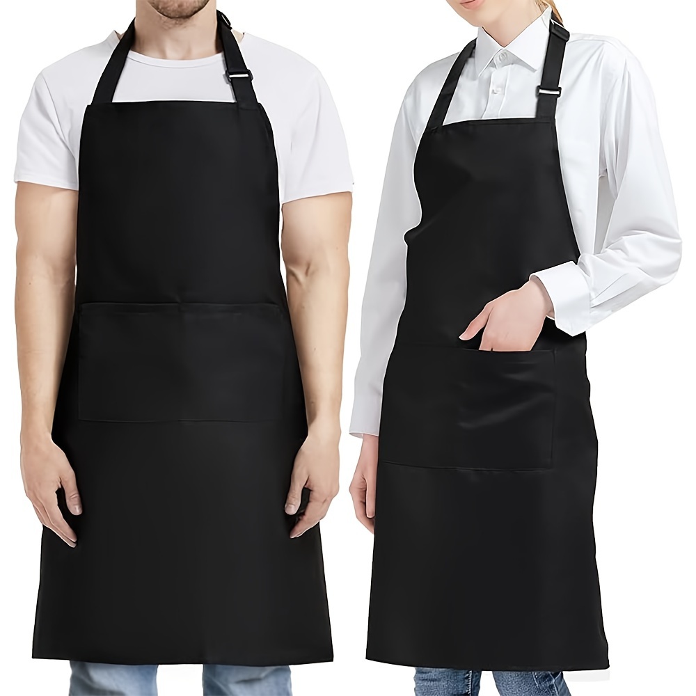 

Adjustable Waterproof Apron With Pockets, Cooking Kitchen Apron, Suitable For Outdoor Camping Cooking Barbecue