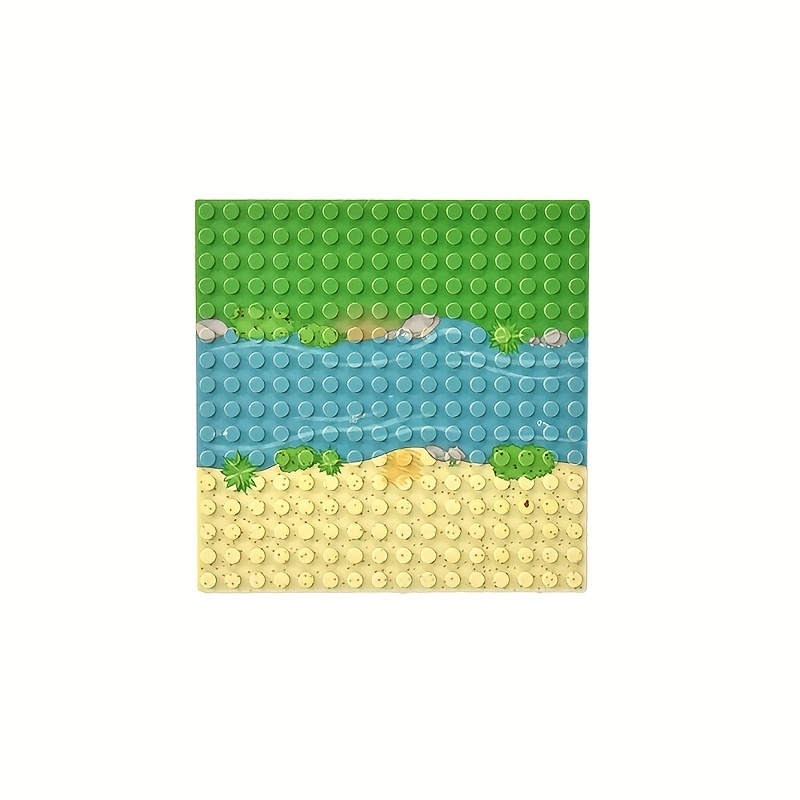 Small Particle Building Blocks Beach Grassland Scene Base Plate