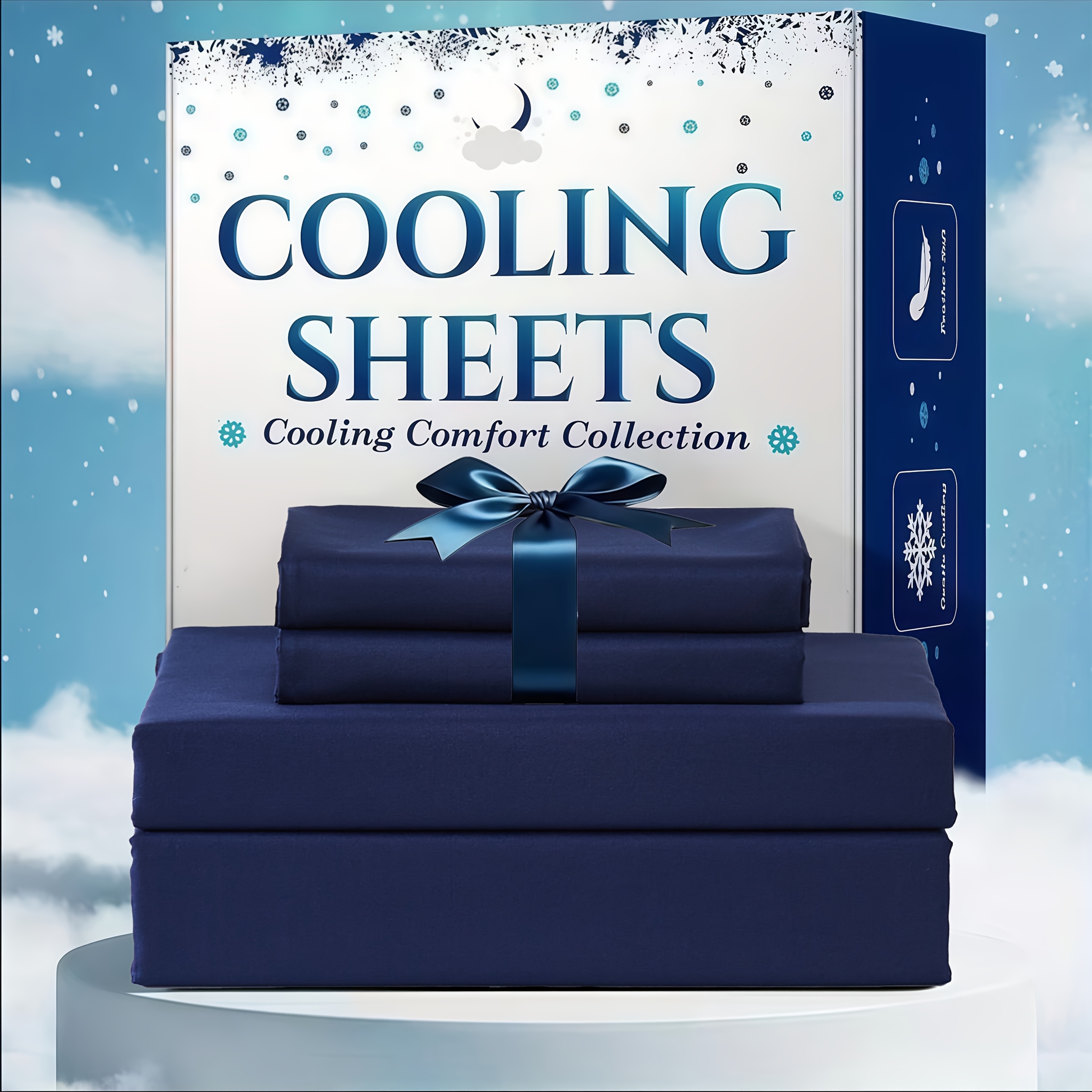TEMU 3/4pcs Breathable & Cooling Bed Sheet Set, For Extra Deep Pocket King/queen/full/twin Sheets, Hotel Luxury, Soft Wrinkle-free For Extra Deep